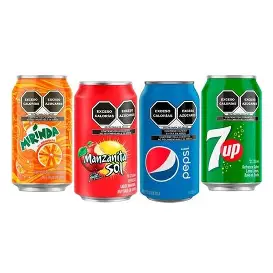 Refresco en lata de sabor