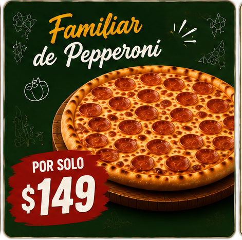 Promoción Familiar Pepperoni